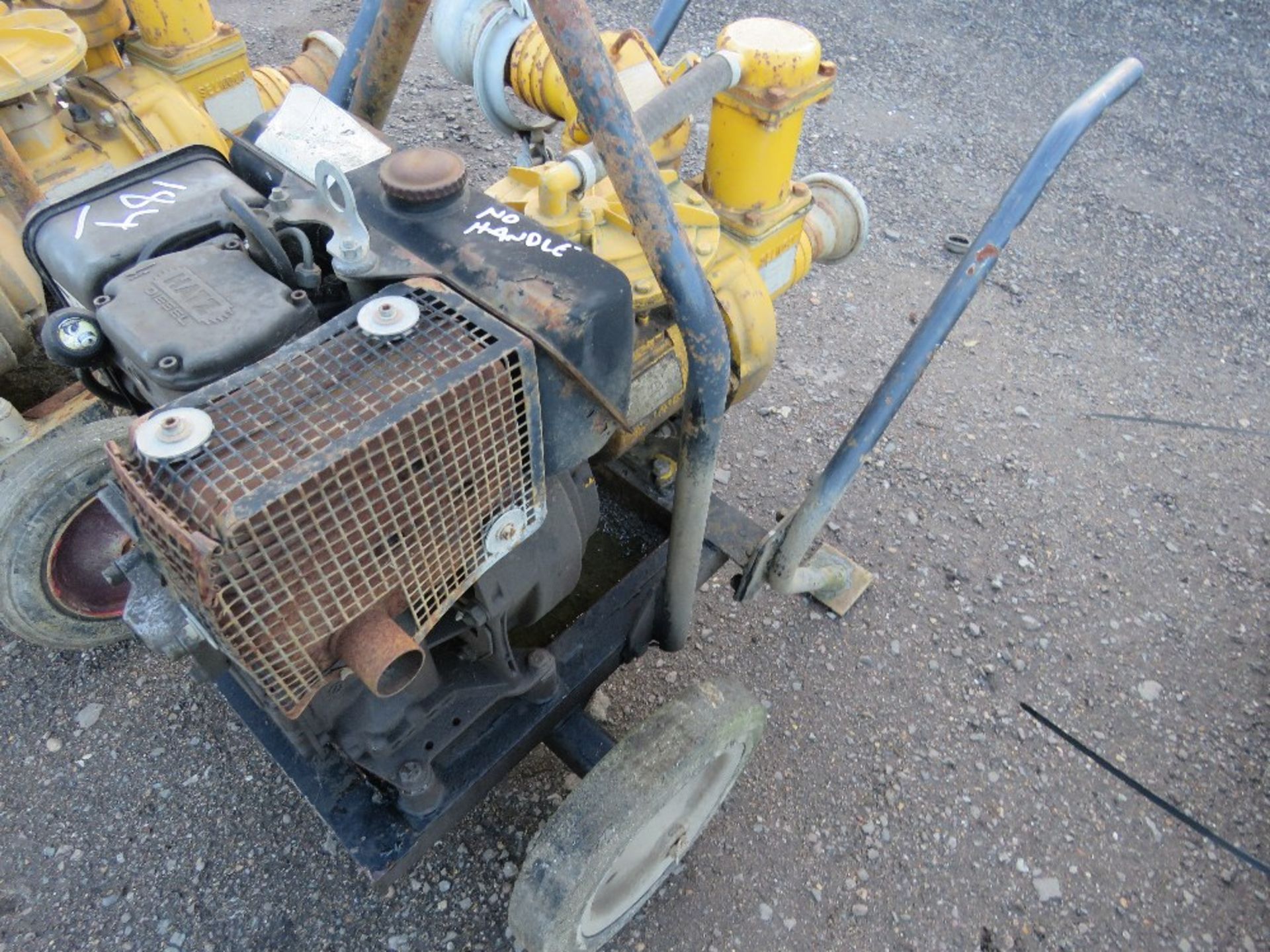 SELWOOD 3" WATER PUMP WITH HATZ ENGINE. NO HANDLE. - Image 2 of 4