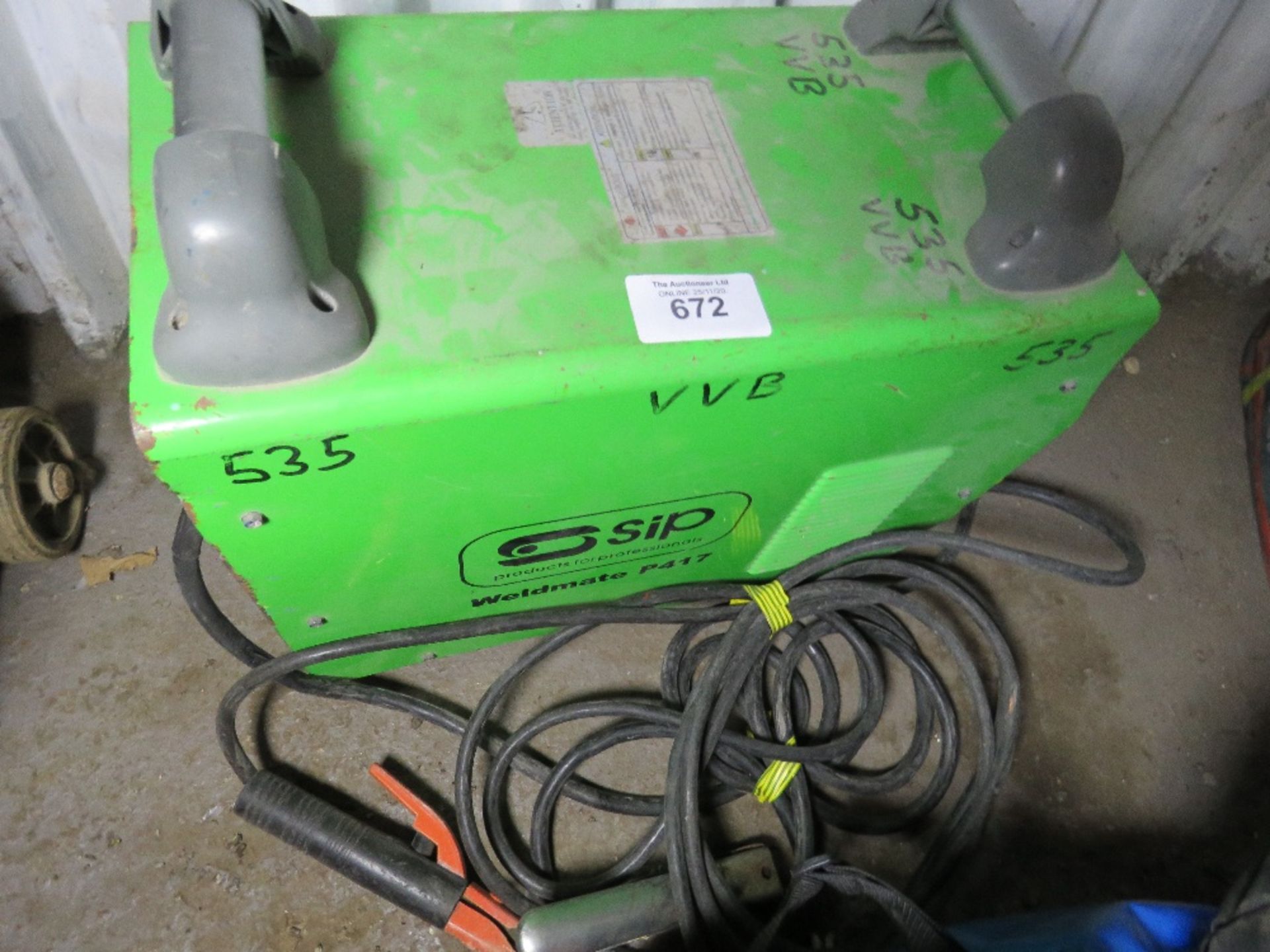 SIP WELDMATE WELDER UNIT. SOURCED FROM DEPOT CLEARANCE DUE TO A CHANGE IN COMPANY POLICY.