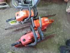 3 X PETROL CHAINSAWS.