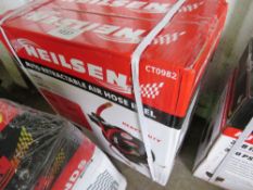 NIELSEN LARGE SIZED RETRACTABLE AIR HOSE, IN BOX.