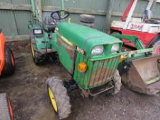 JOHN DEERE 855 4 WHEEL DRIVE TRACTOR ON AG TIRES. COMES WITH SET OF TURF TYRES AND LEWIS LAND LUGGER