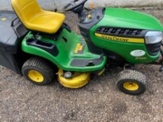 JOHN DEERE X135R RIDE ON MOWER. YEAR 2016 REGISTERED. REG:AY16 EPL.