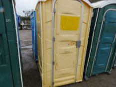PORTABLE SITE TOILET WITH SINK (NO FLUSHING HANDLE).