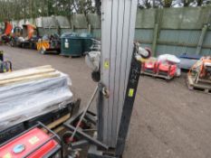 SURFER LGA-25 8 METRE LIFT MATERIAL HOIST, YEAR 2008. WITH FORKS.RECENT ROPE REPLACEMENT. DESCRIBED