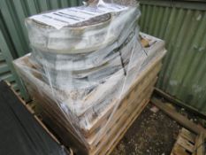 PALLET CONTAINING ASSORTED FLANGES, FEET ETC. SOURCED FROM A LARGE MANUFACTURING COMPANY AS PART OF