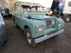 LANDROVER SAFARI 109 REG:GUB 331D. WITH V5. HAS A TDI 200 DIESEL ENGINE FITTED.