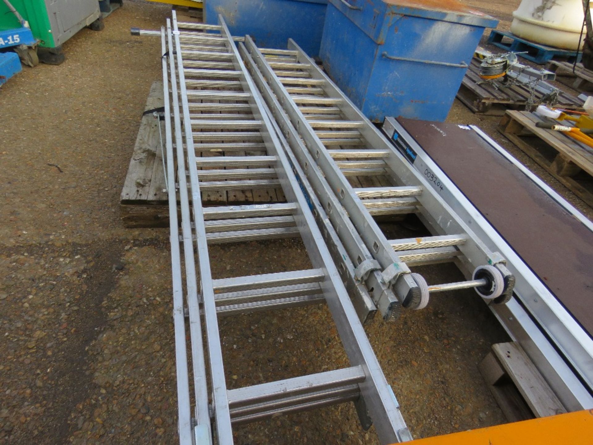 2 X 3 SECTION EXTENSION LADDERS. SOURCED FROM LOCAL DEPOT CLEARANCE DUE TO A CHANGE IN POLICY. - Image 3 of 3