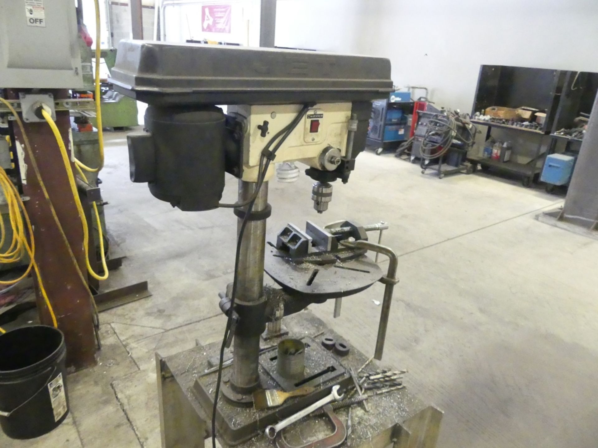 Jetmodel bench drill press w/ drilling vise, stand - Image 4 of 6