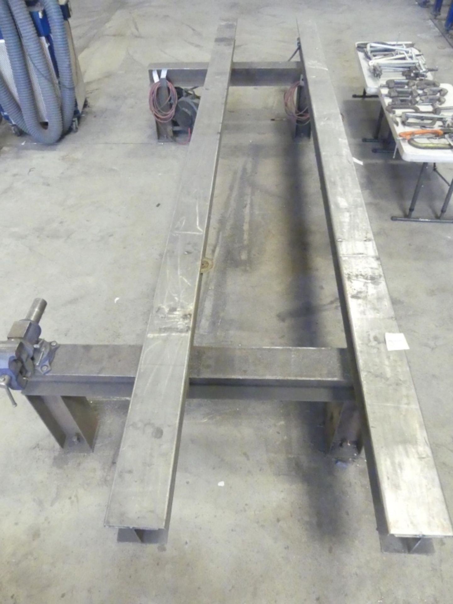 Welding Stand - Double I-beam, Custom, 185" long