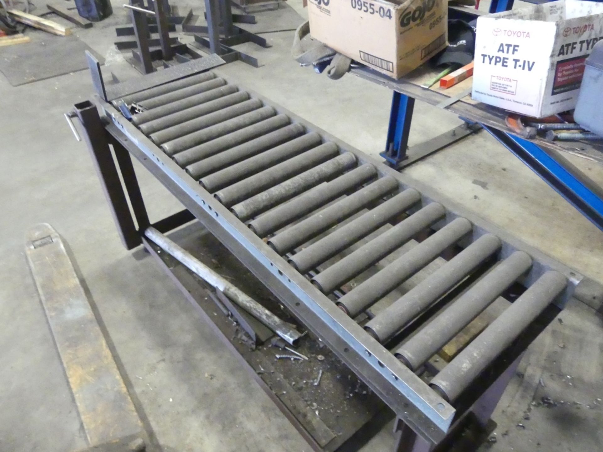 Roller conveyor, 15_ wide x 60" long with base" - Image 2 of 2