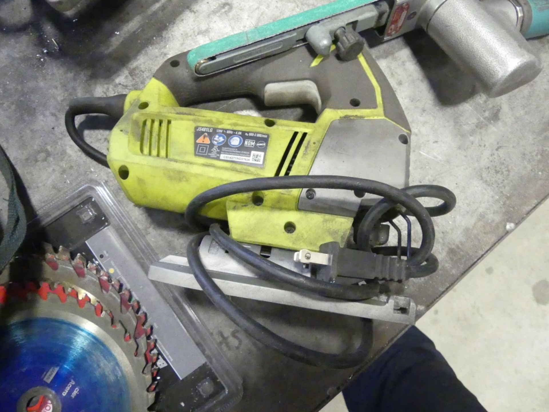 Bosch Circular Saw; Ryobi Jigsaw, Dynabrade Belt - Image 2 of 5