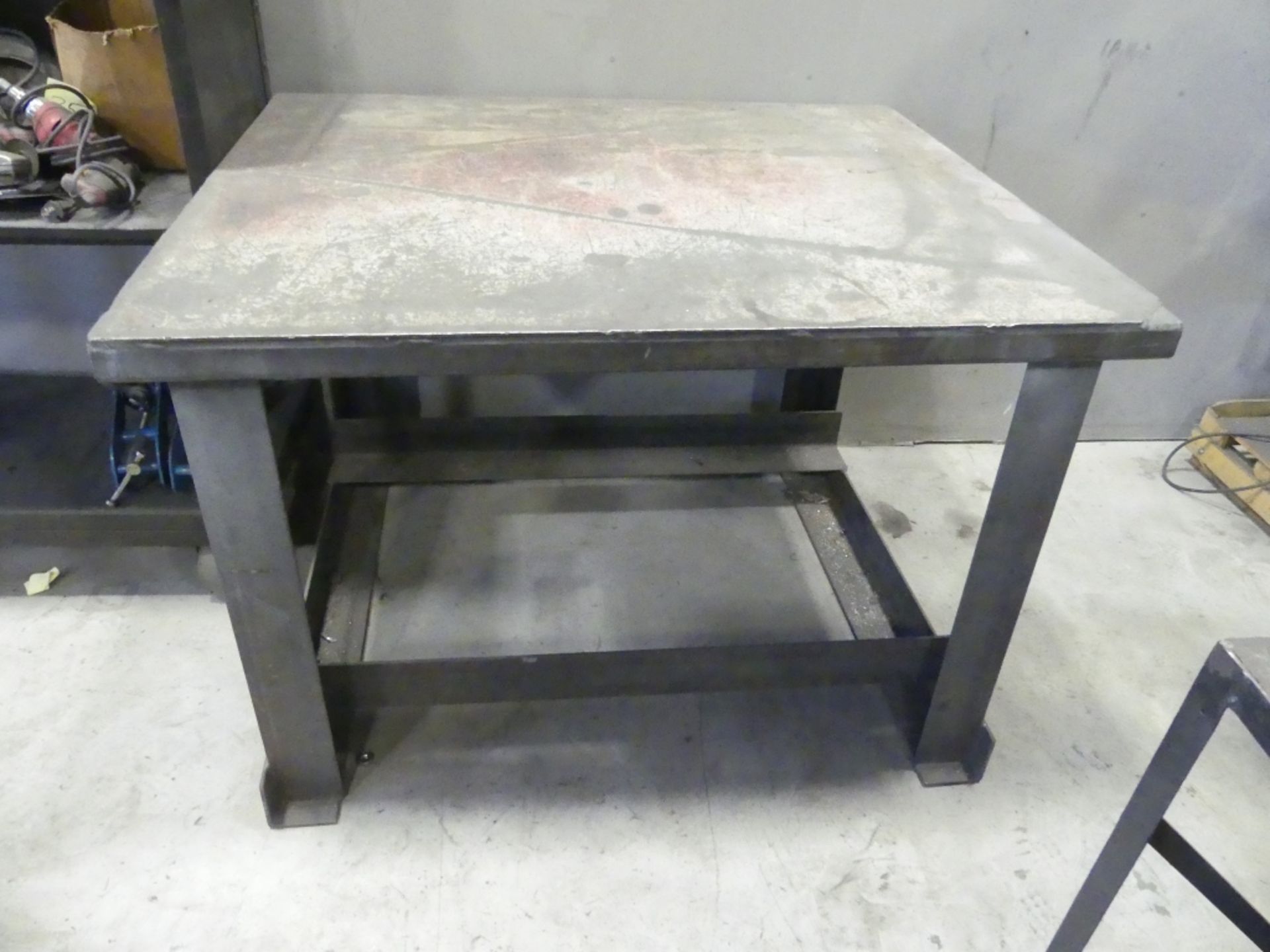 Steel work table, heavy duty - ~41 x 48""