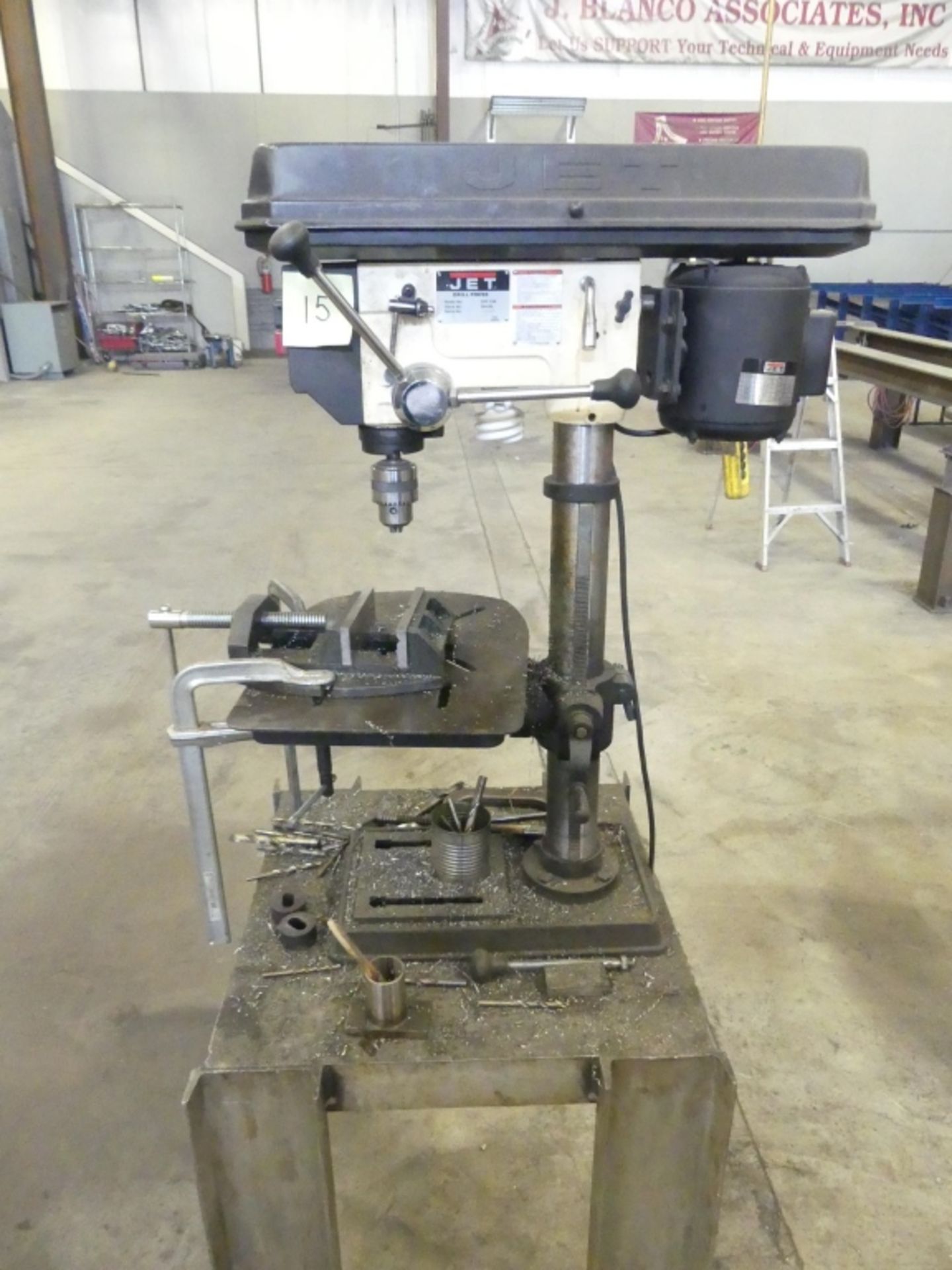 Jetmodel bench drill press w/ drilling vise, stand - Image 2 of 6