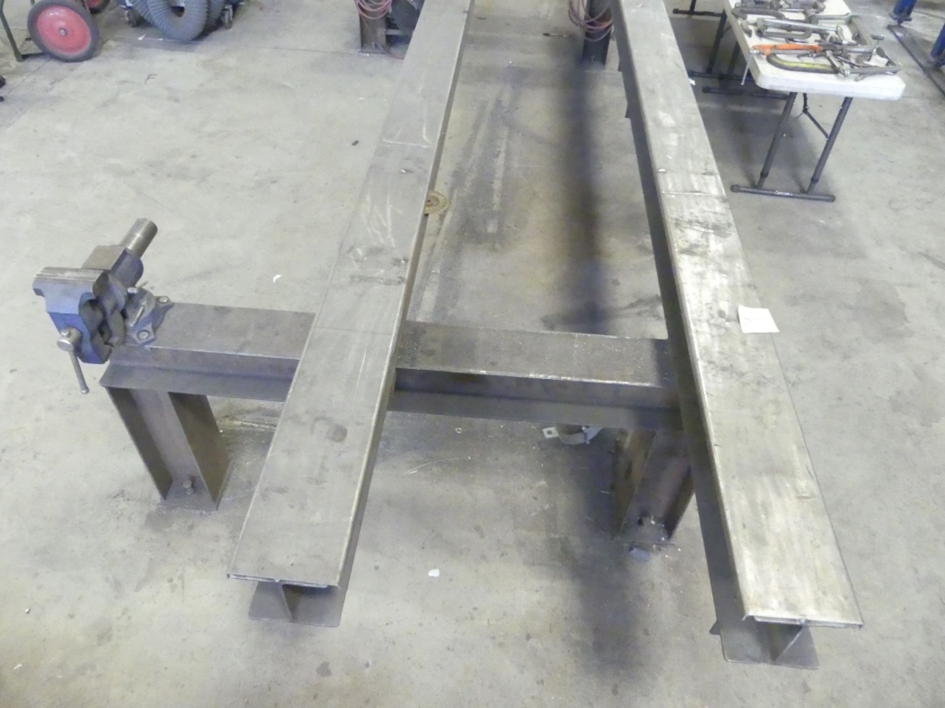 Welding Stand - Double I-beam, Custom, 185" long - Image 2 of 6