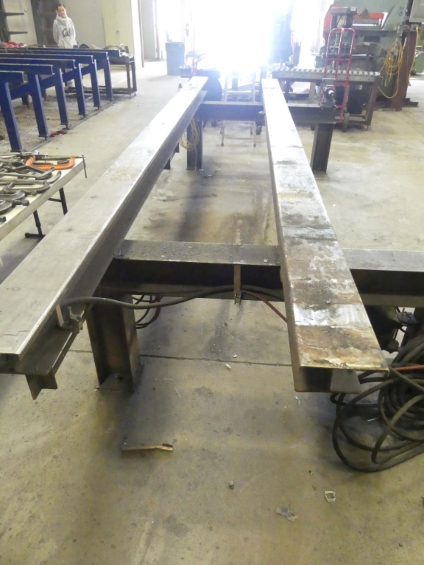 Welding Stand - Double I-beam, Custom, 185" long - Image 6 of 6