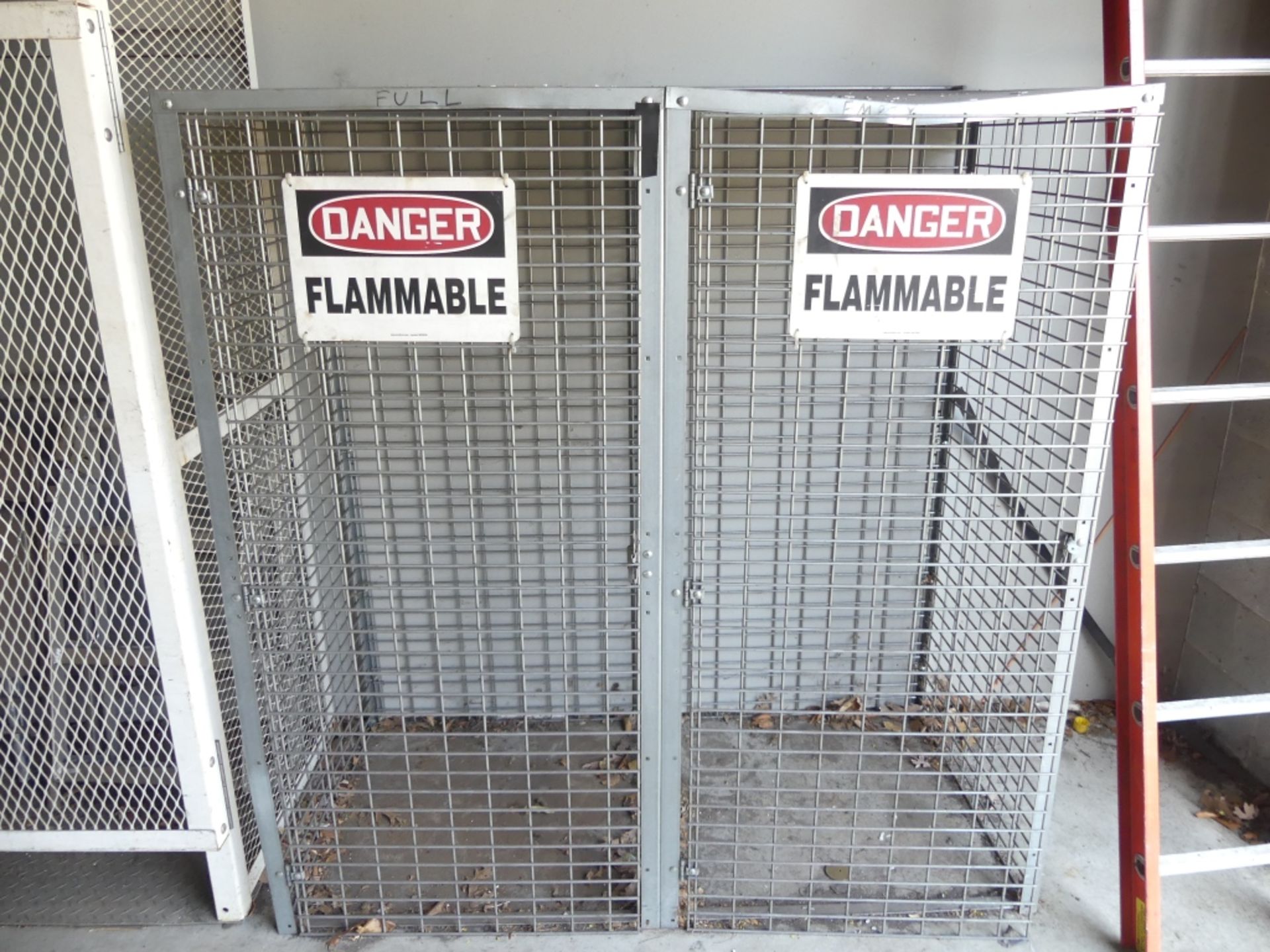 Flammable gas cylinder storage cage 60 x 63""