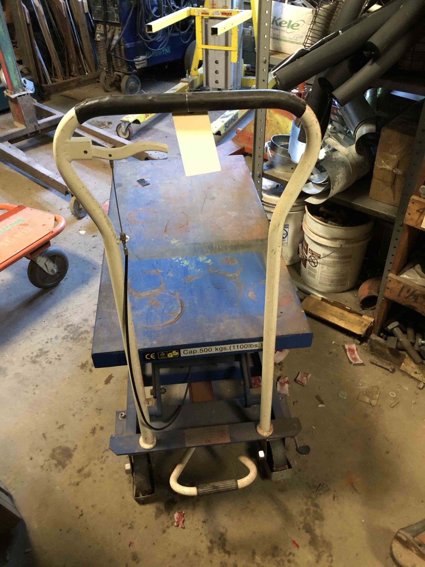 Lot of Pallet Jack, Sheetrock/Glass Cart, Cart