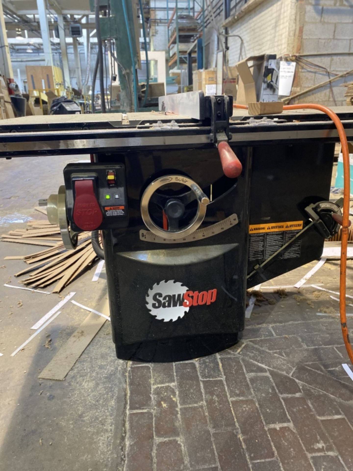 Saw Stop Table Saw with Fence - Image 2 of 7