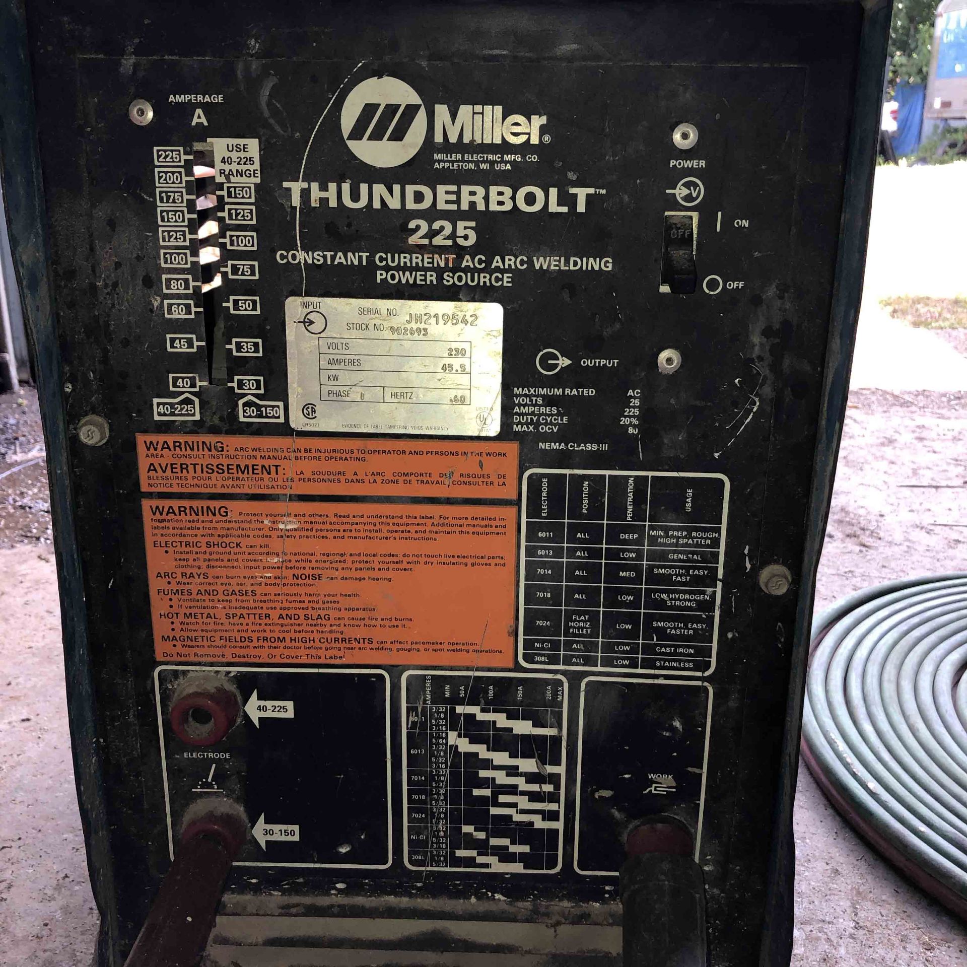 Miller Thunderbolt 225 - Image 2 of 6