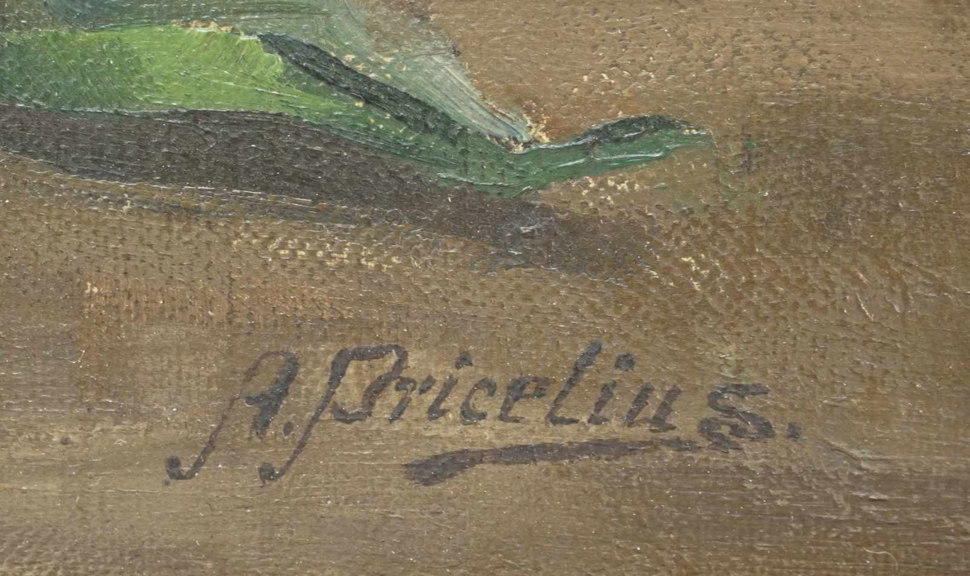 A. Bricelius, Stillleben mit Pfirsichen - Image 4 of 4