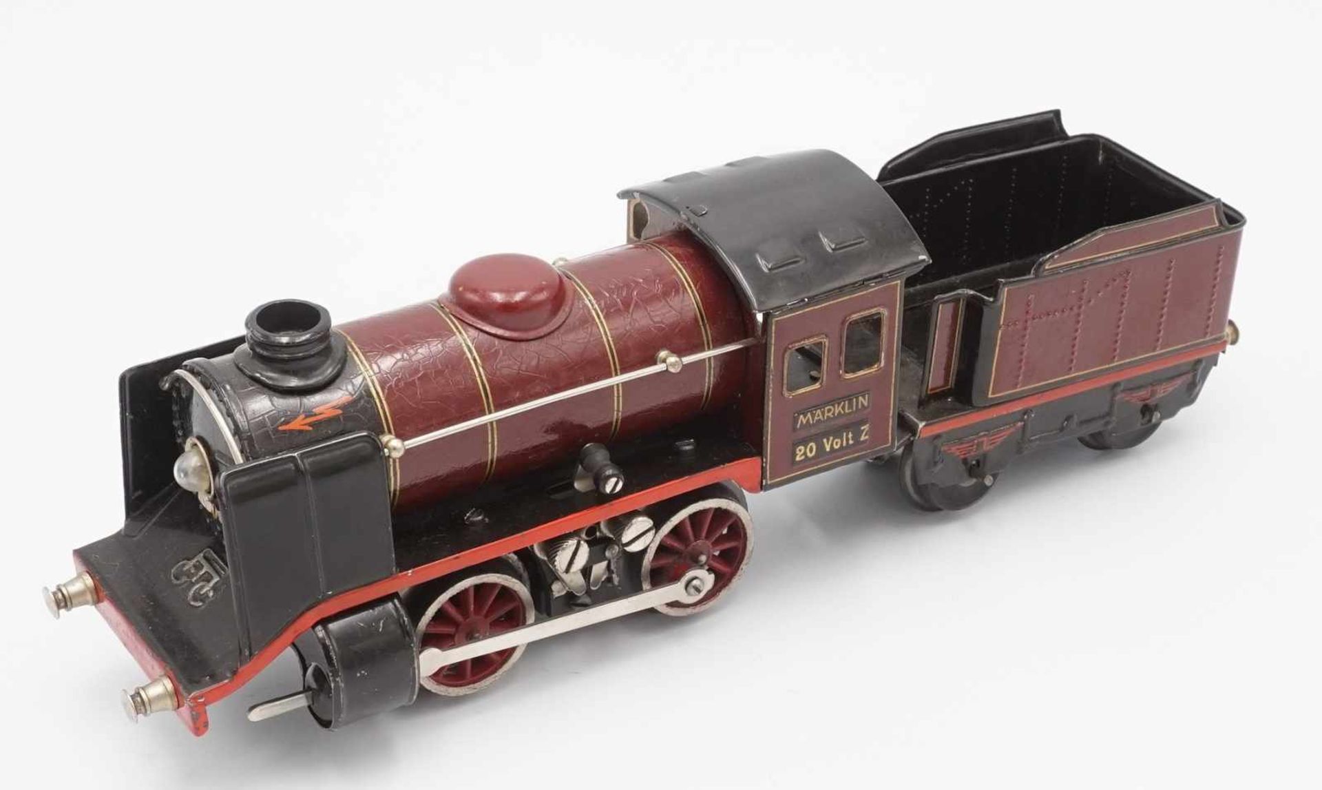 Märklin Dampflokomotive R 12890 mit Tender, Spur 0, 1930er - Bild 2 aus 4