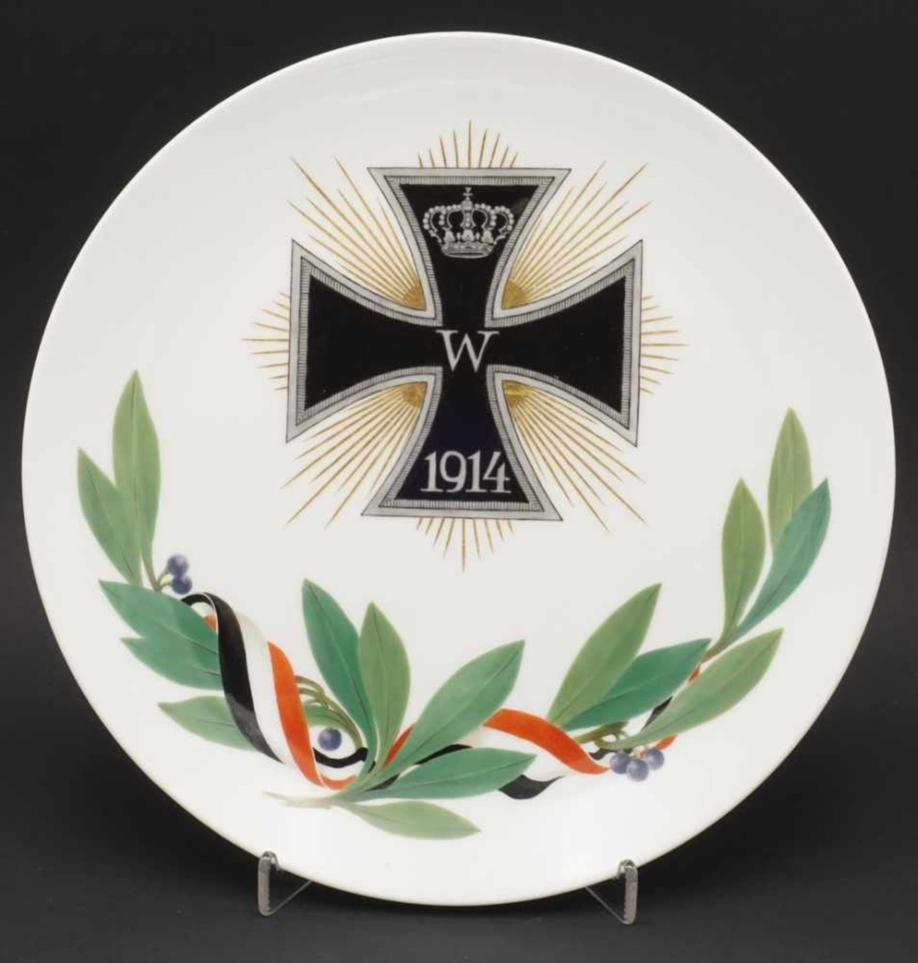 Meissen Patriotischer Wandteller, 1914