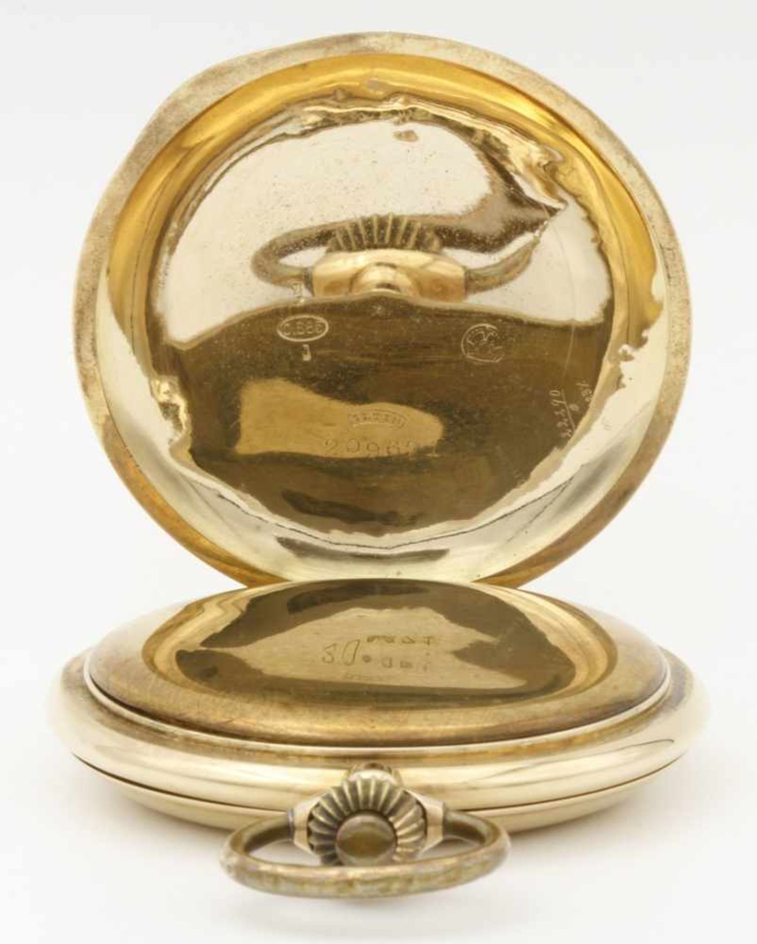 Goldene Savonette Herrentaschenuhr, um 1900 - Bild 5 aus 5