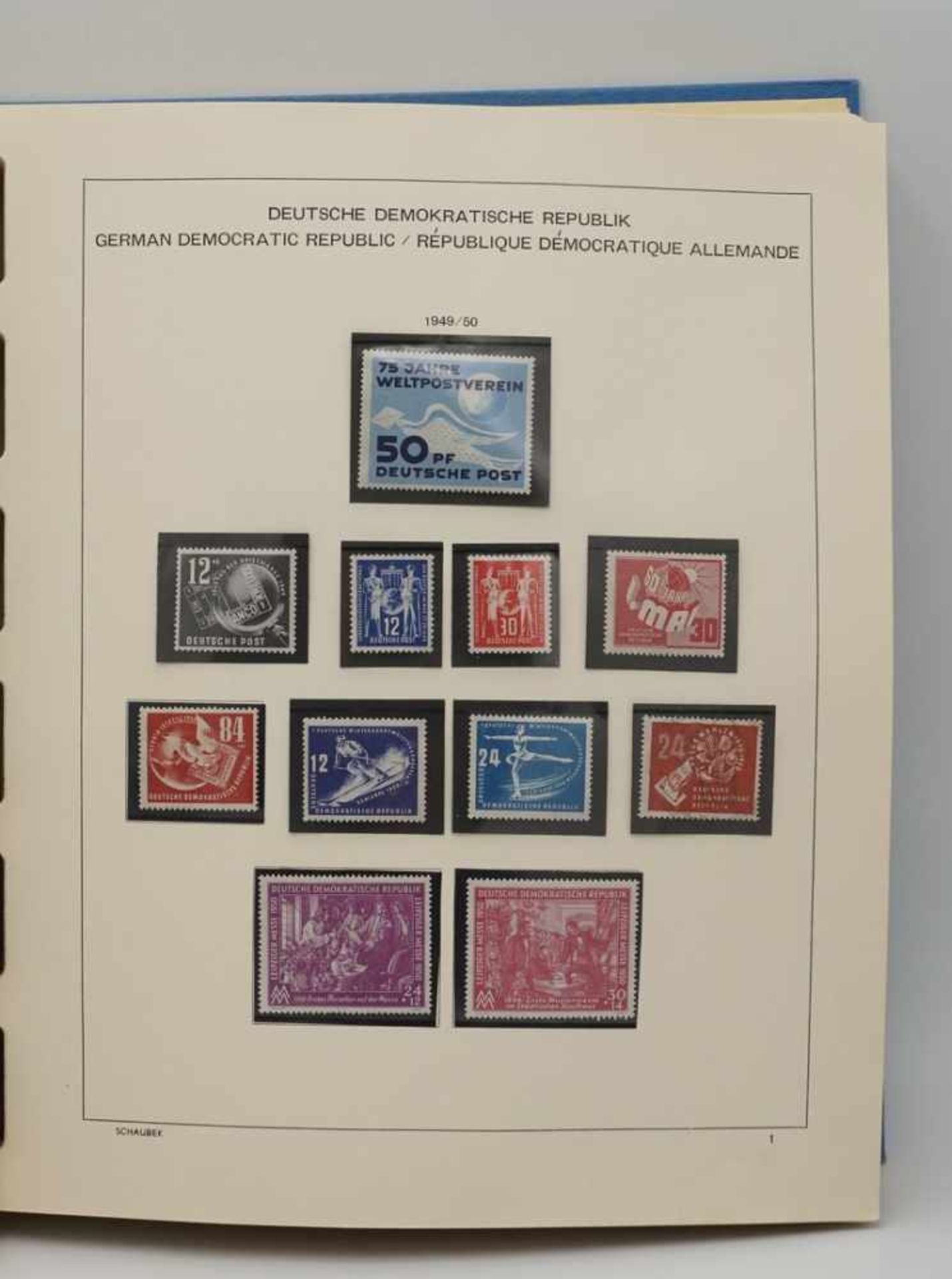 DDR-Briefmarken Sammlung in drei Schaubek-Alben - Bild 3 aus 4