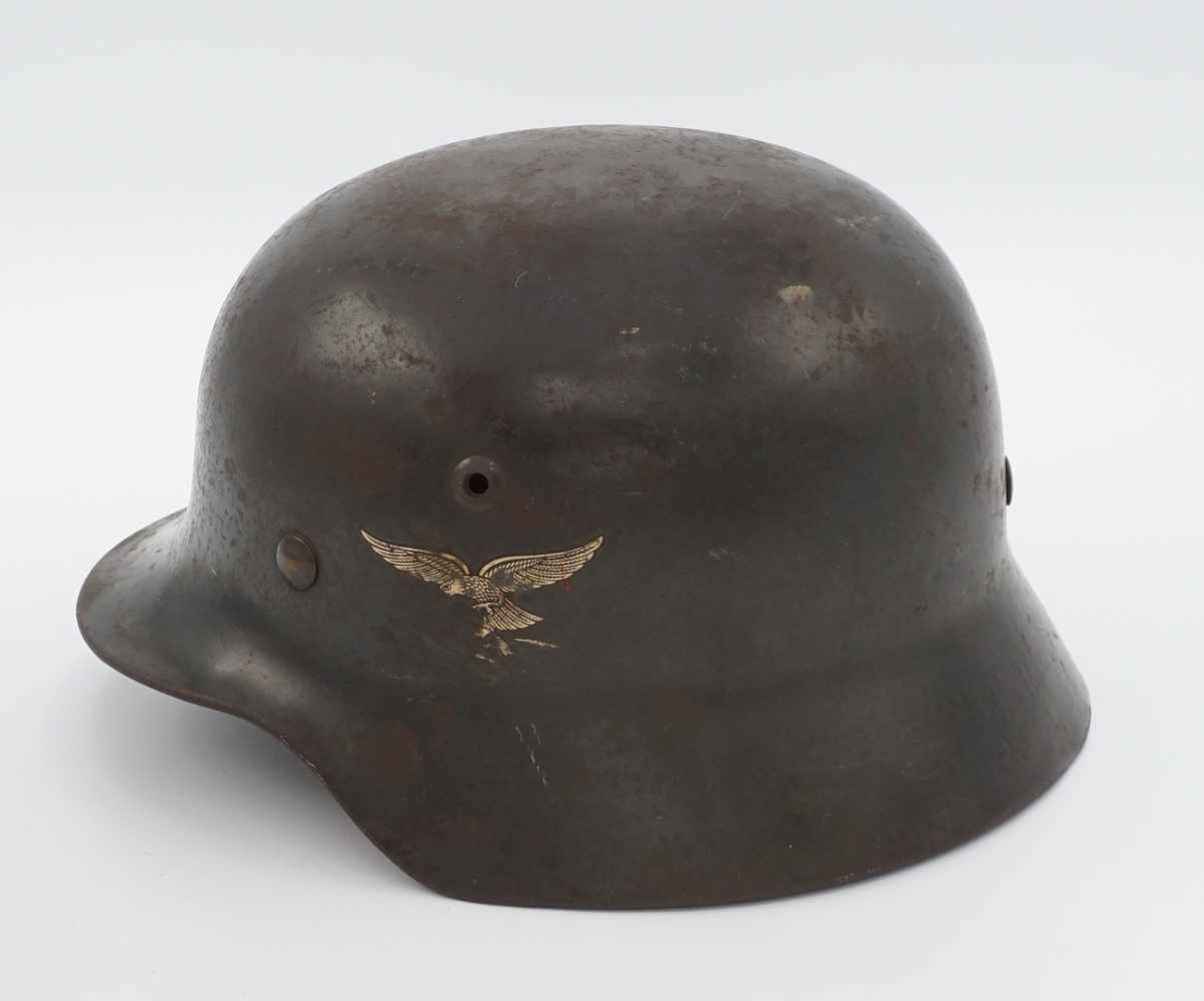 Luftwaffe Stahlhelm M35 mit beiden Emblemen, 1935