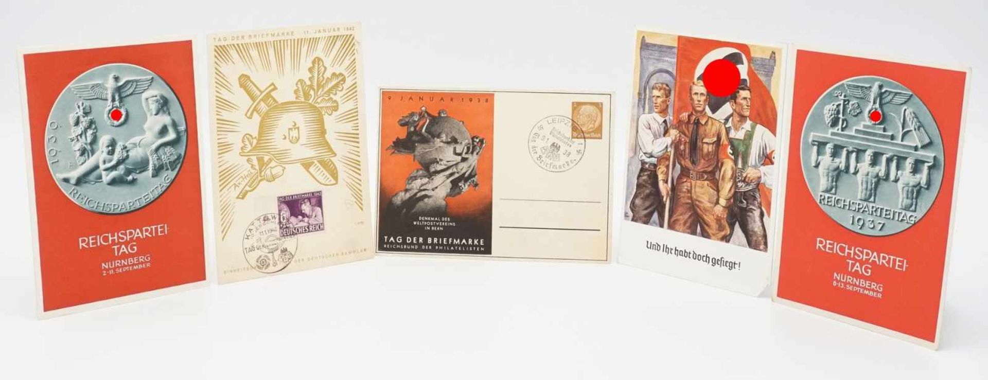 Neun Propaganda Postkarten /Ansichtskarten, 1933 - 1945 - Bild 3 aus 5