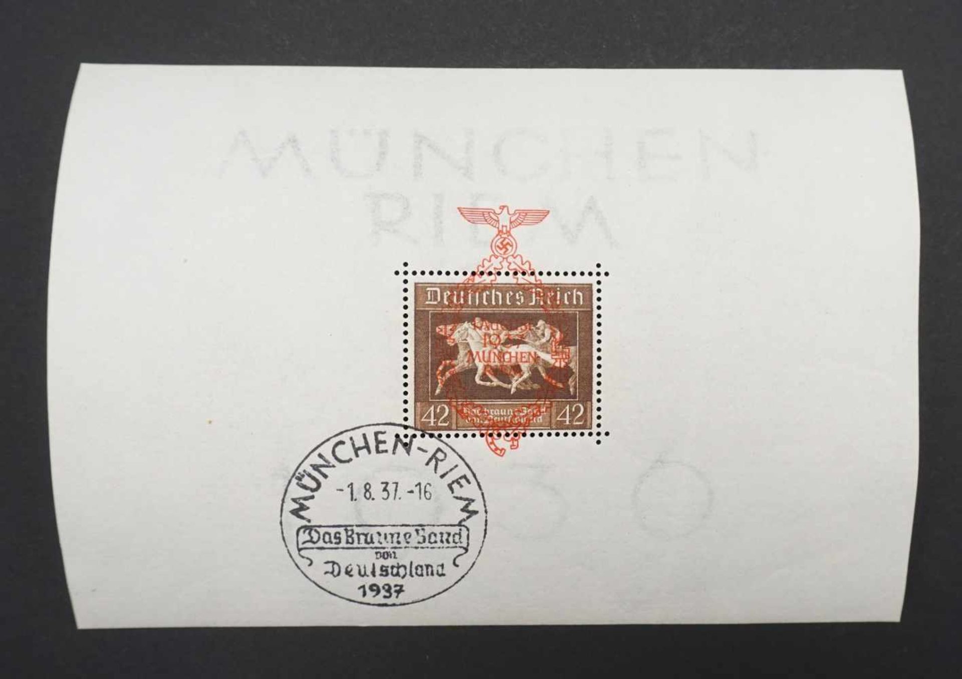 Leuchtturm Briefmarkenalbum Deutsches Reich 1933-1945 - Bild 12 aus 38