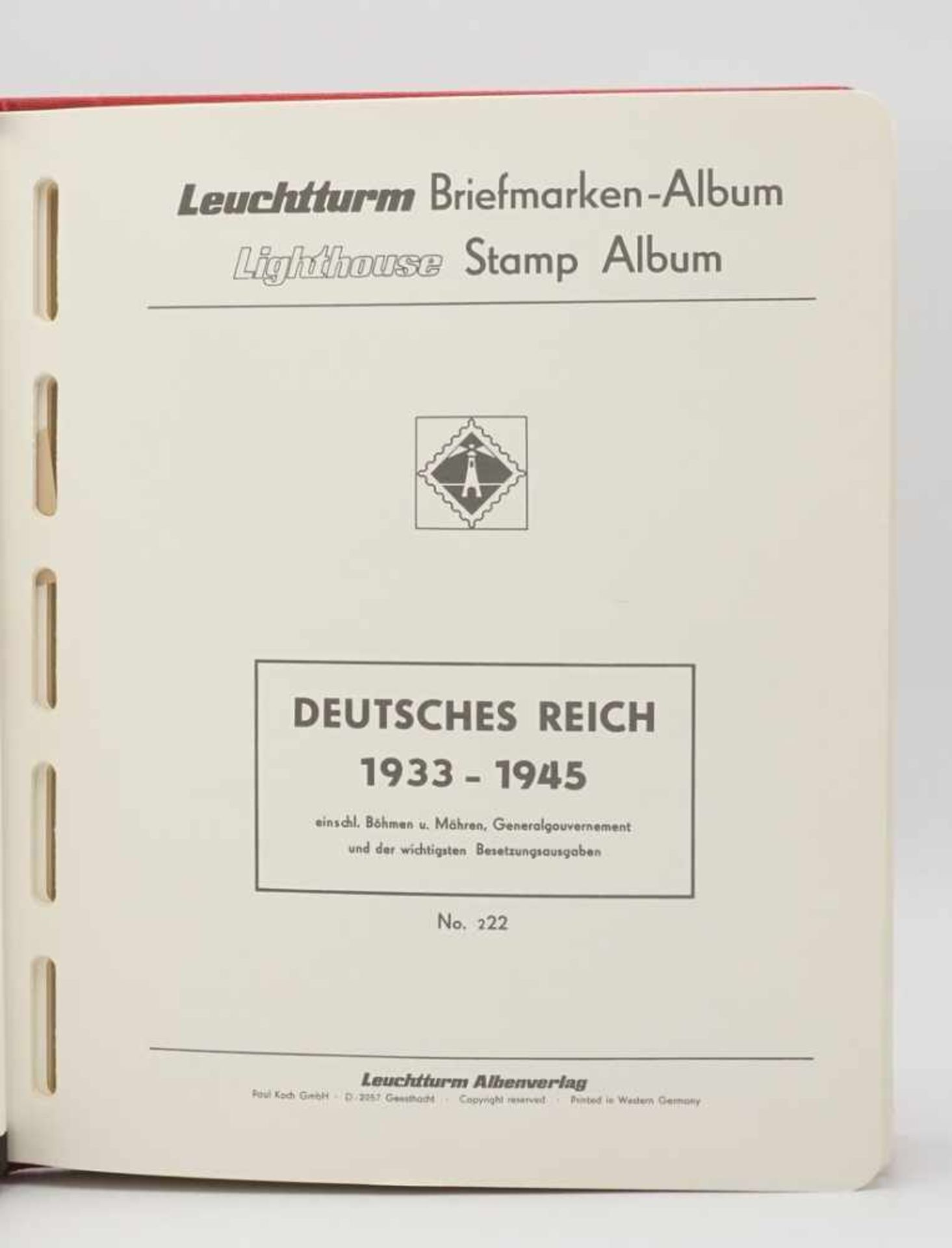 Leuchtturm Briefmarkenalbum Deutsches Reich 1933-1945 - Bild 2 aus 38