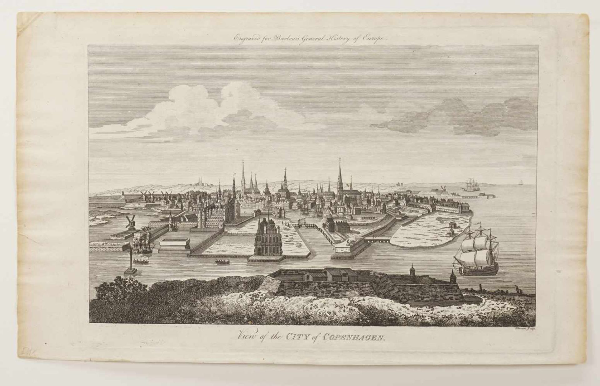 "View of the City of Copenhagen (Ansicht der Stadt Kopenhagen)" - Bild 3 aus 3