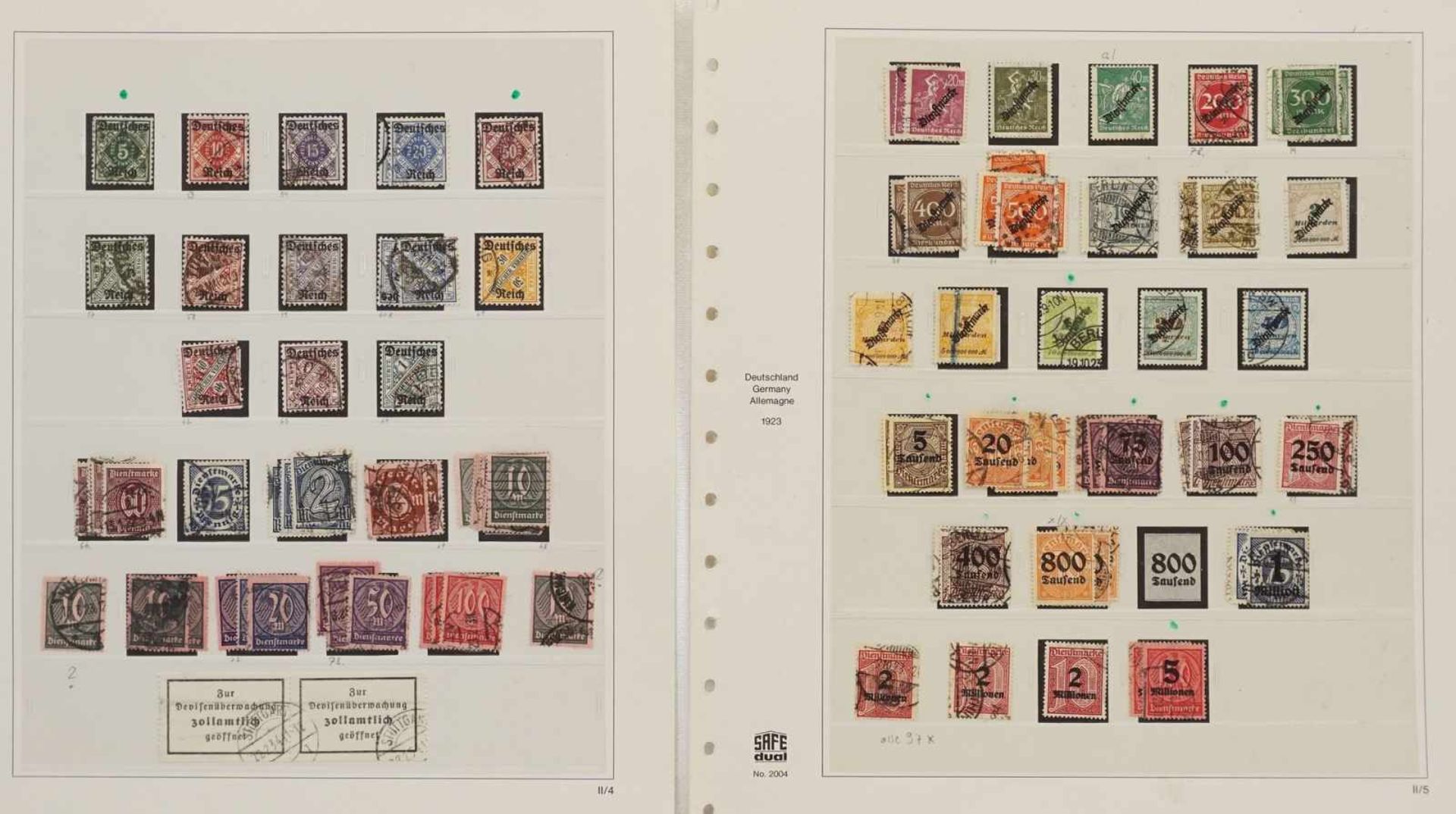 Briefmarken Deutsches Reich, 1872-1932 im Album - Bild 69 aus 69