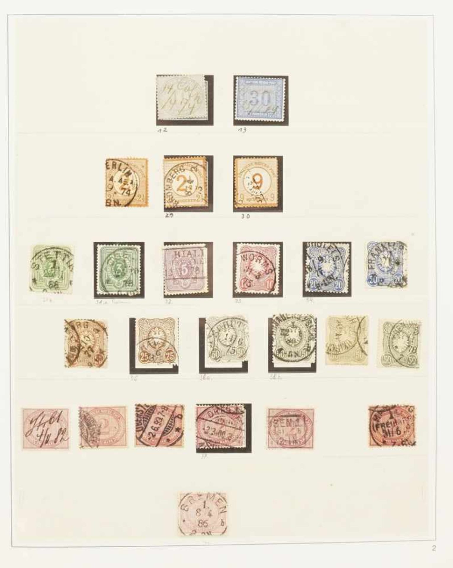 Briefmarken Deutsches Reich, 1872-1932 im Album - Bild 24 aus 69
