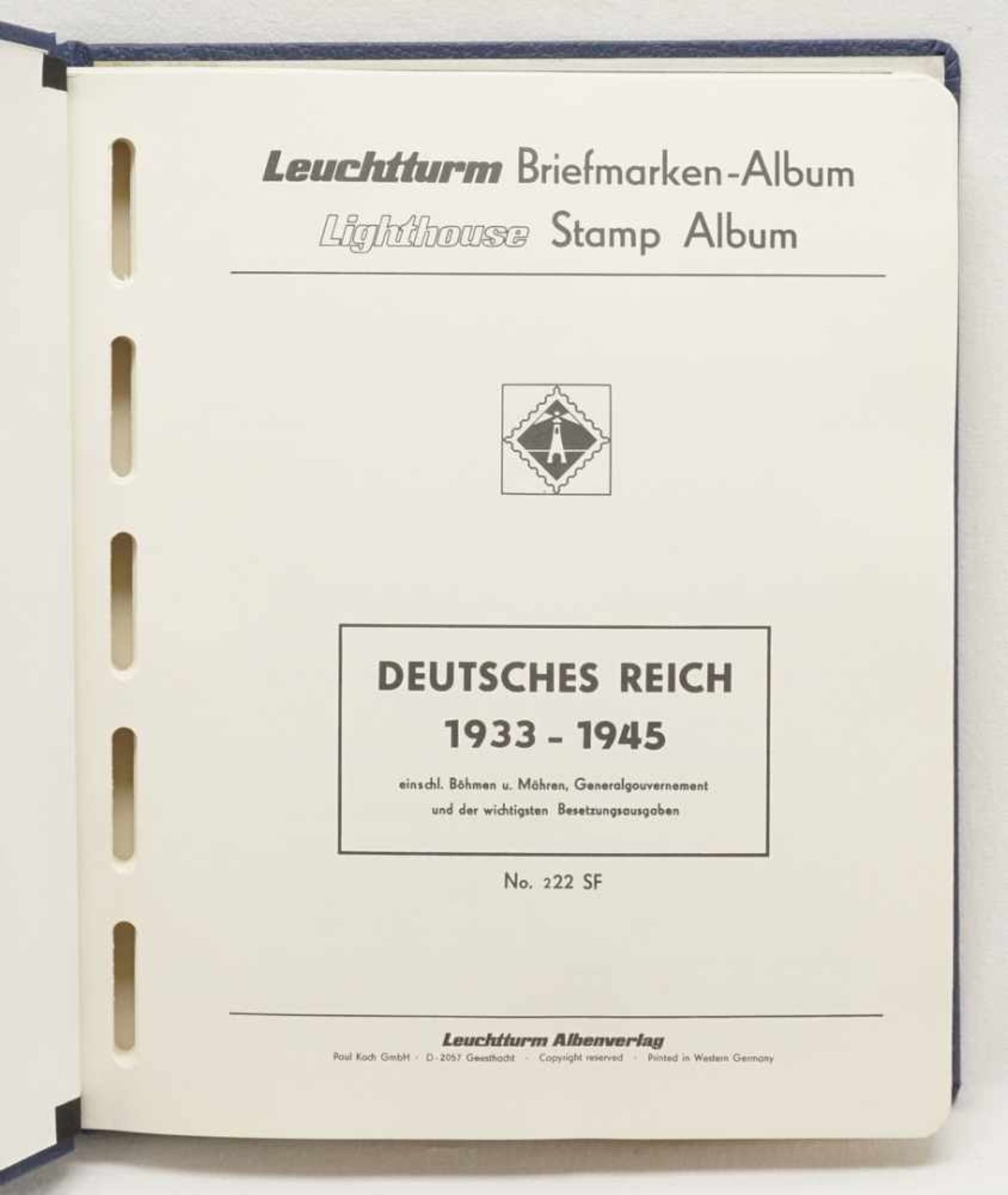 Leuchtturm Briefmarkenalbum Deutsches Reich 1933-1945 - Bild 3 aus 35