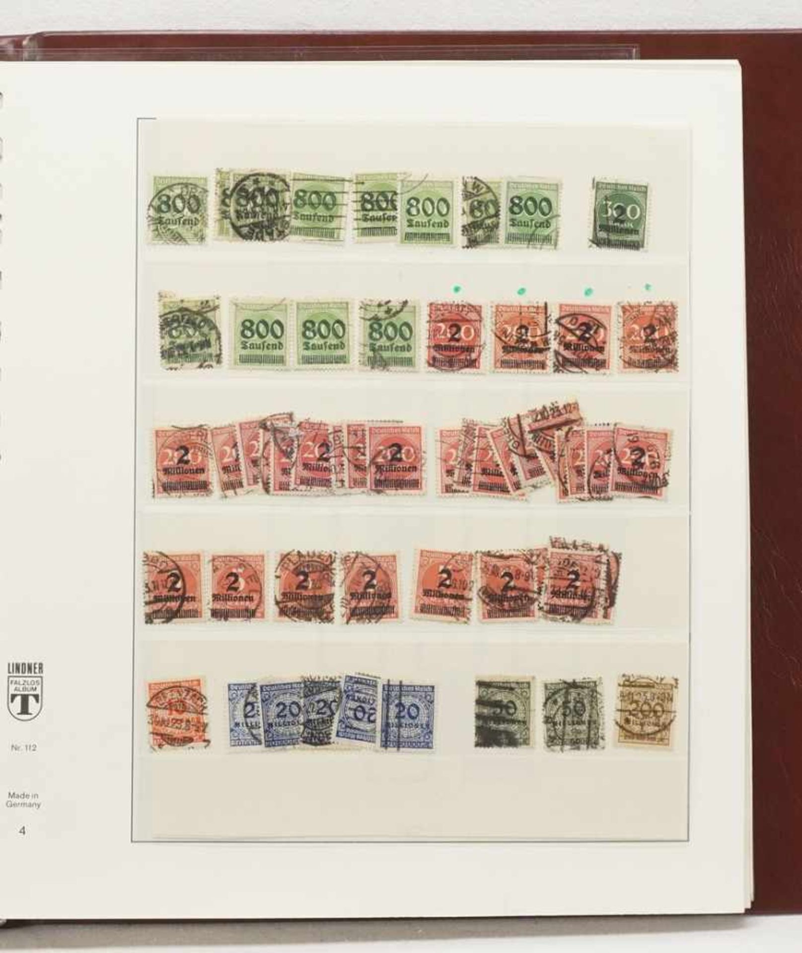Briefmarken Deutsches Reich, 1872-1932 im Album - Bild 17 aus 69