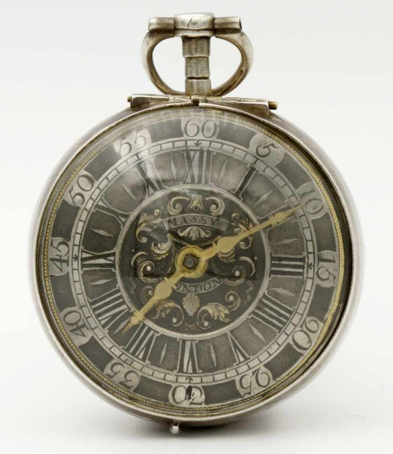 Nicolas Massy London frühe Spindeltaschenuhr, um 1800 - Bild 2 aus 5