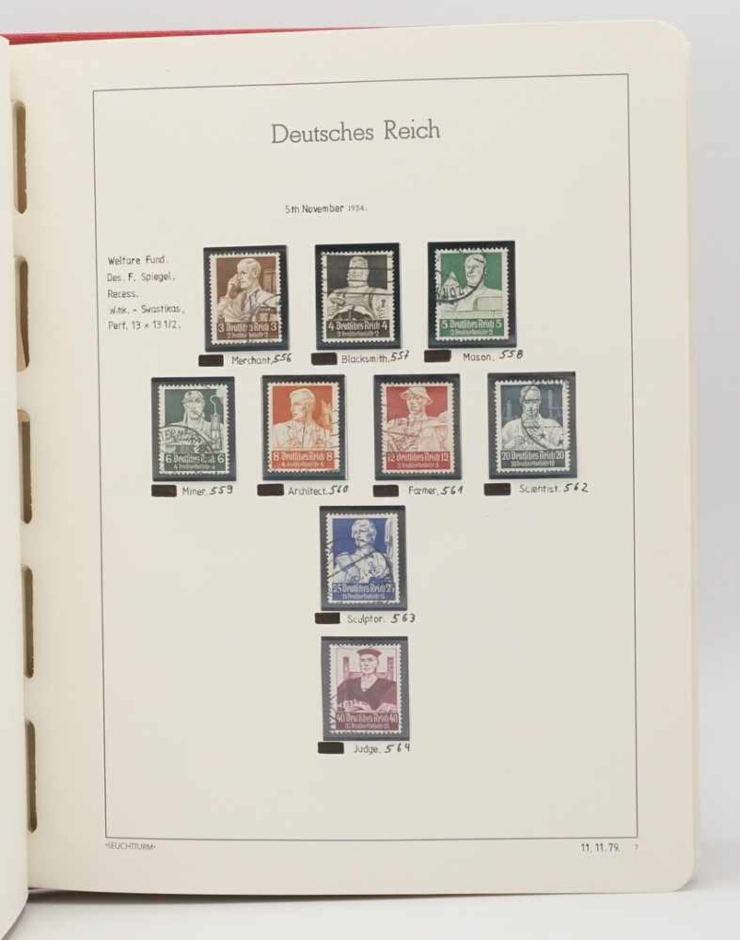 Leuchtturm Briefmarkenalbum Deutsches Reich 1933-1945 - Bild 3 aus 38