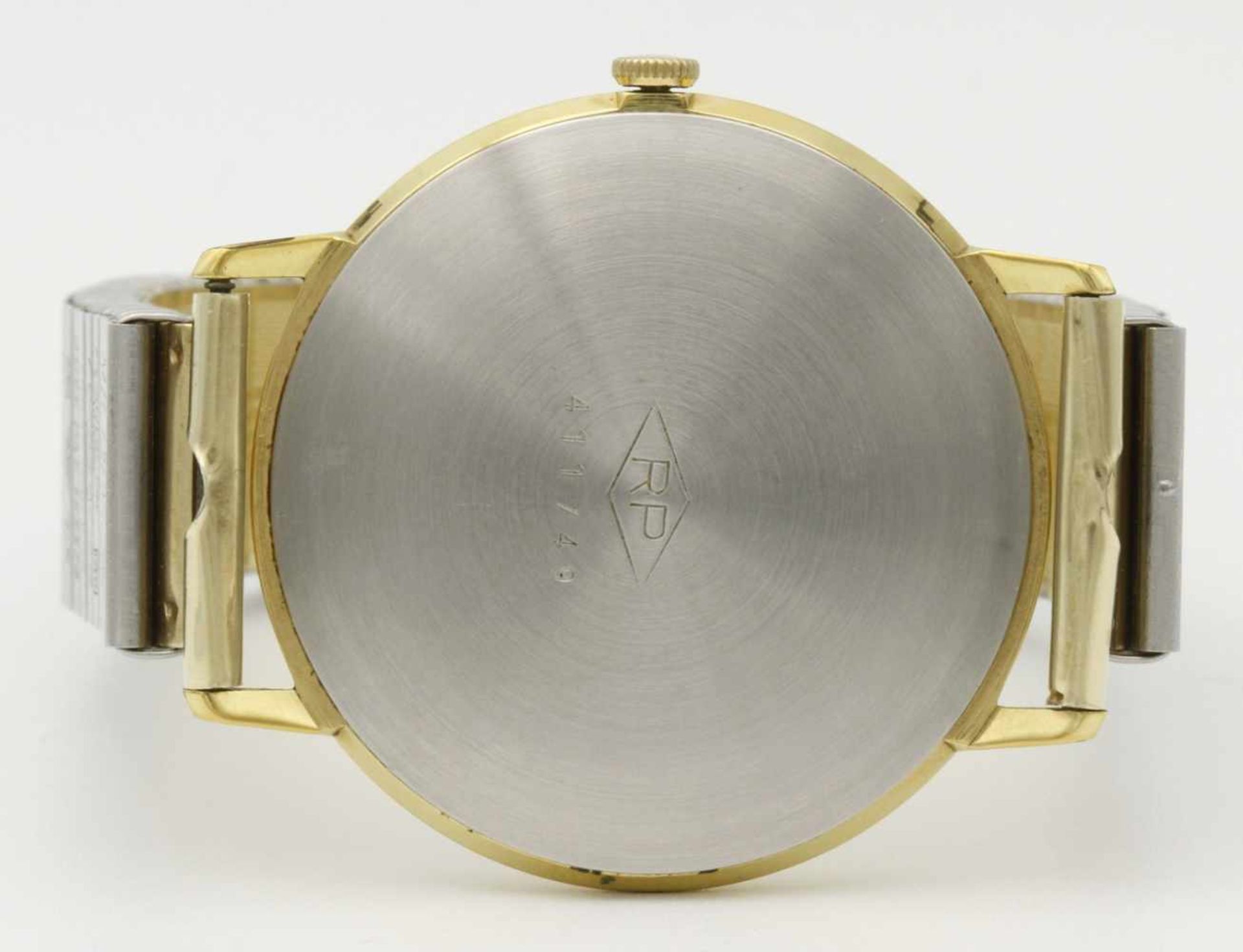 Vergoldete Stowa Herren Armbanduhr, um 1960 - Bild 2 aus 2