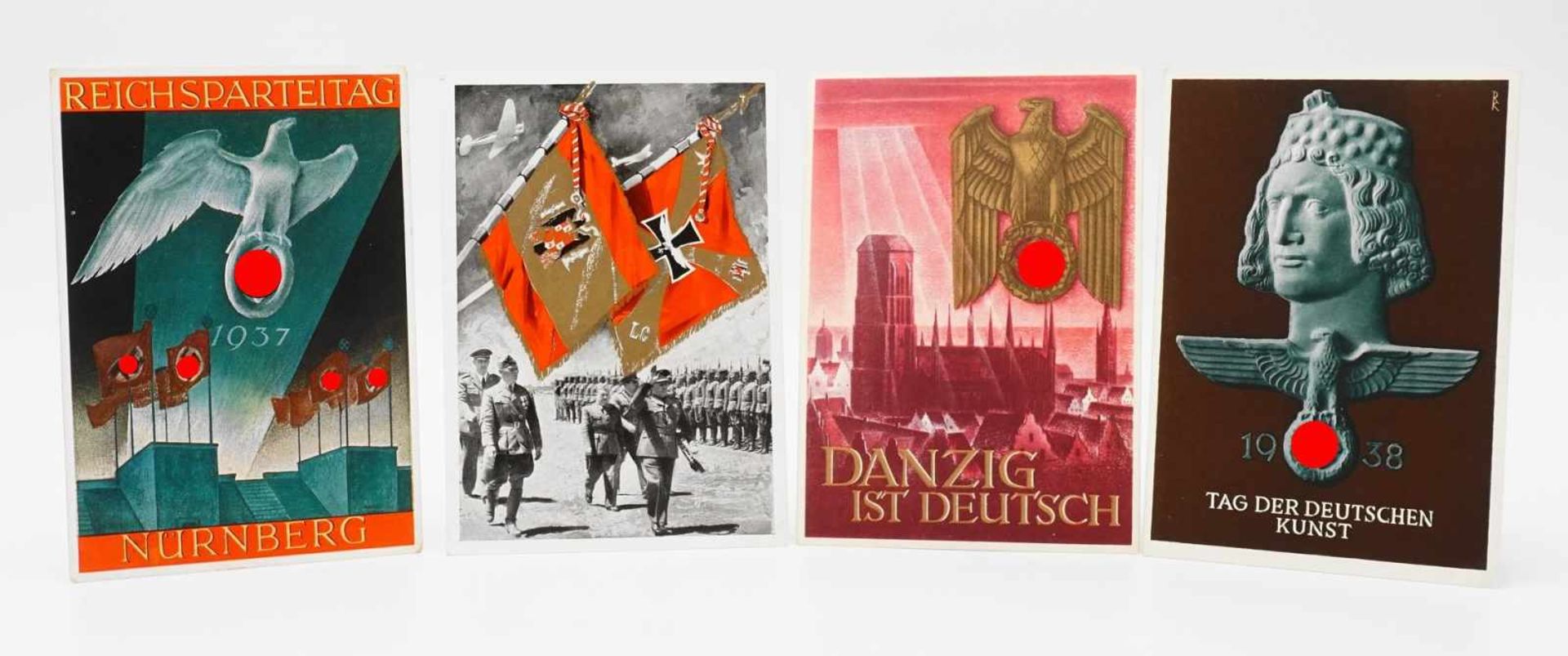 Neun Propaganda Postkarten /Ansichtskarten, 1933 - 1945 - Bild 2 aus 5