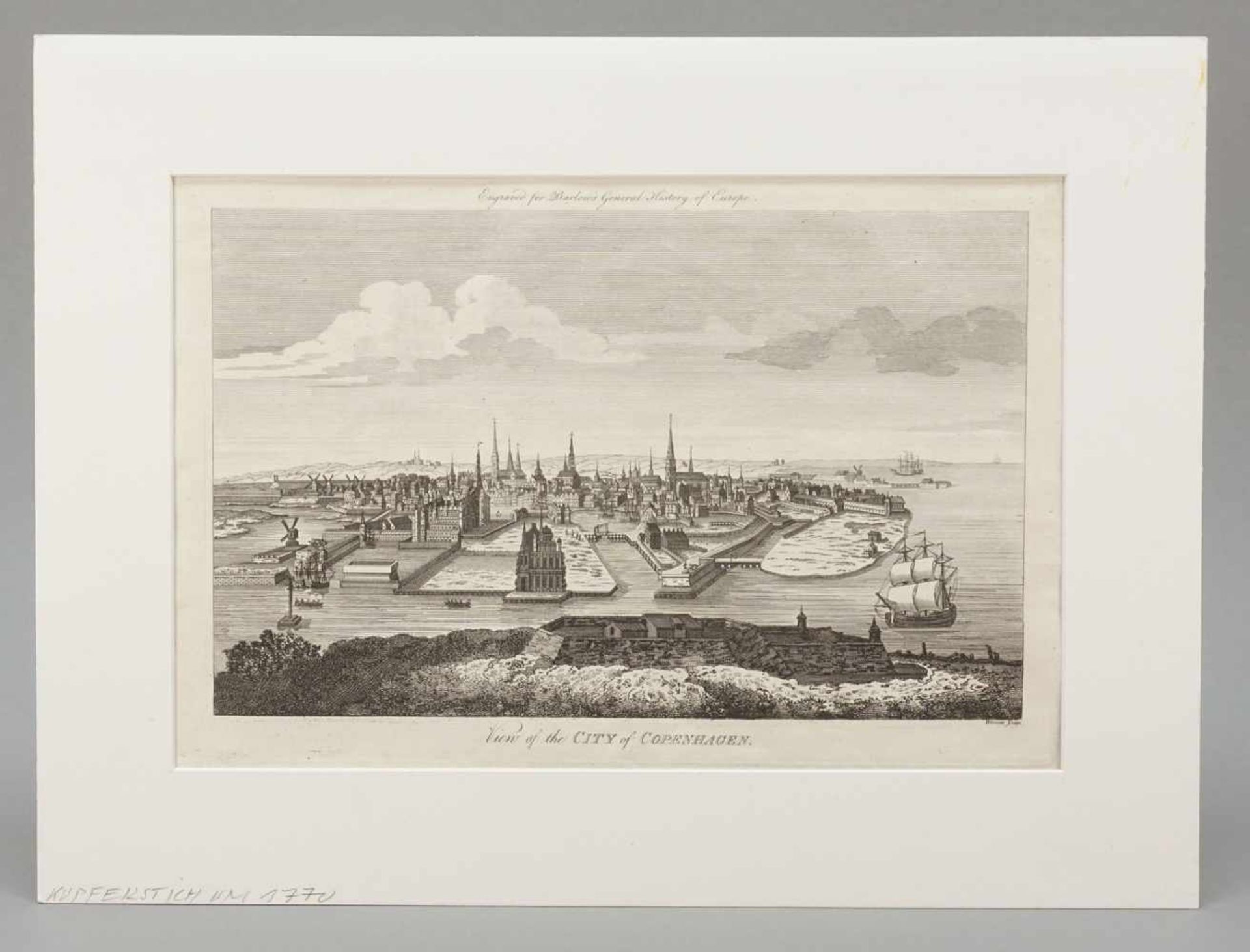 "View of the City of Copenhagen (Ansicht der Stadt Kopenhagen)" - Bild 2 aus 3