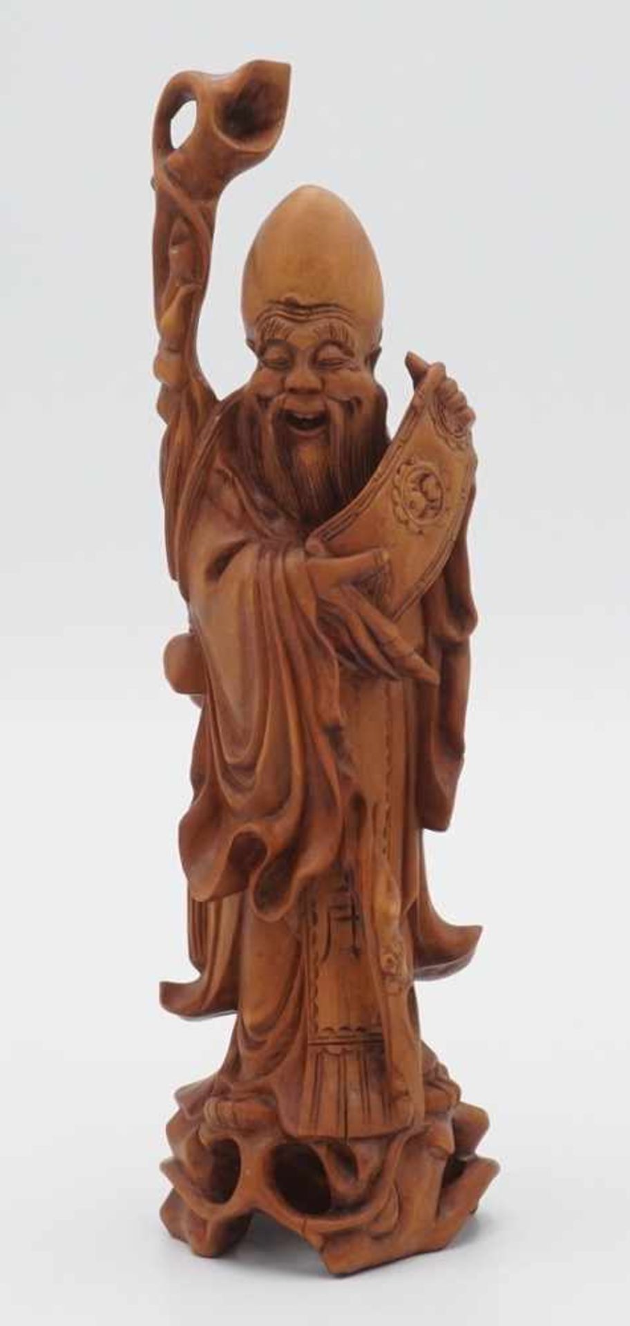 Figur eines Gelehrten in der Art des Shou Xing, China, ca. 19./20. Jh.