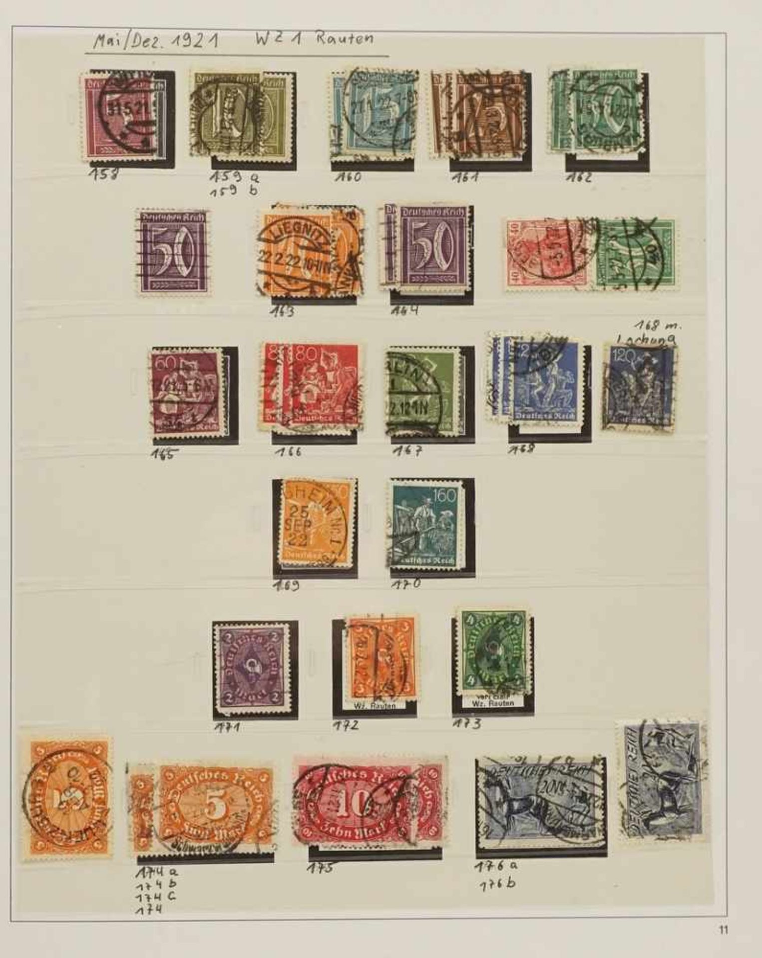 Briefmarken Deutsches Reich, 1872-1932 im Album - Bild 49 aus 69