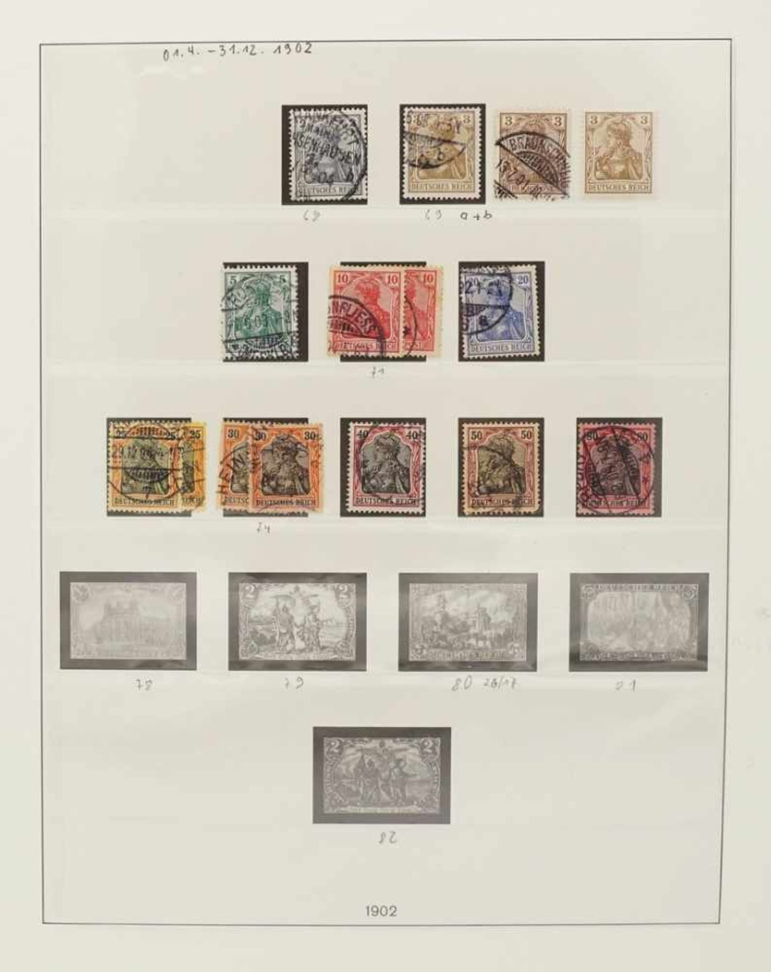 Lindner Briefmarkenalbum Deutsches Reich 1872-1923 - Bild 8 aus 19