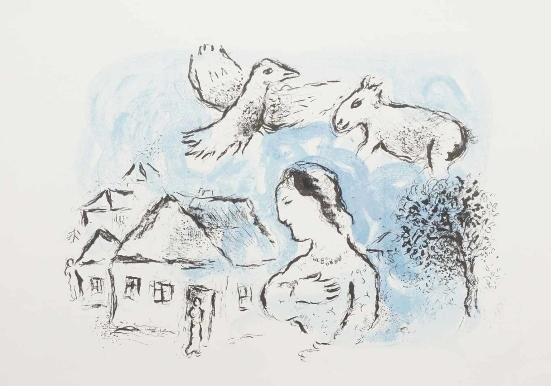 Marc Chagall, "Das Dorf (Le village)"