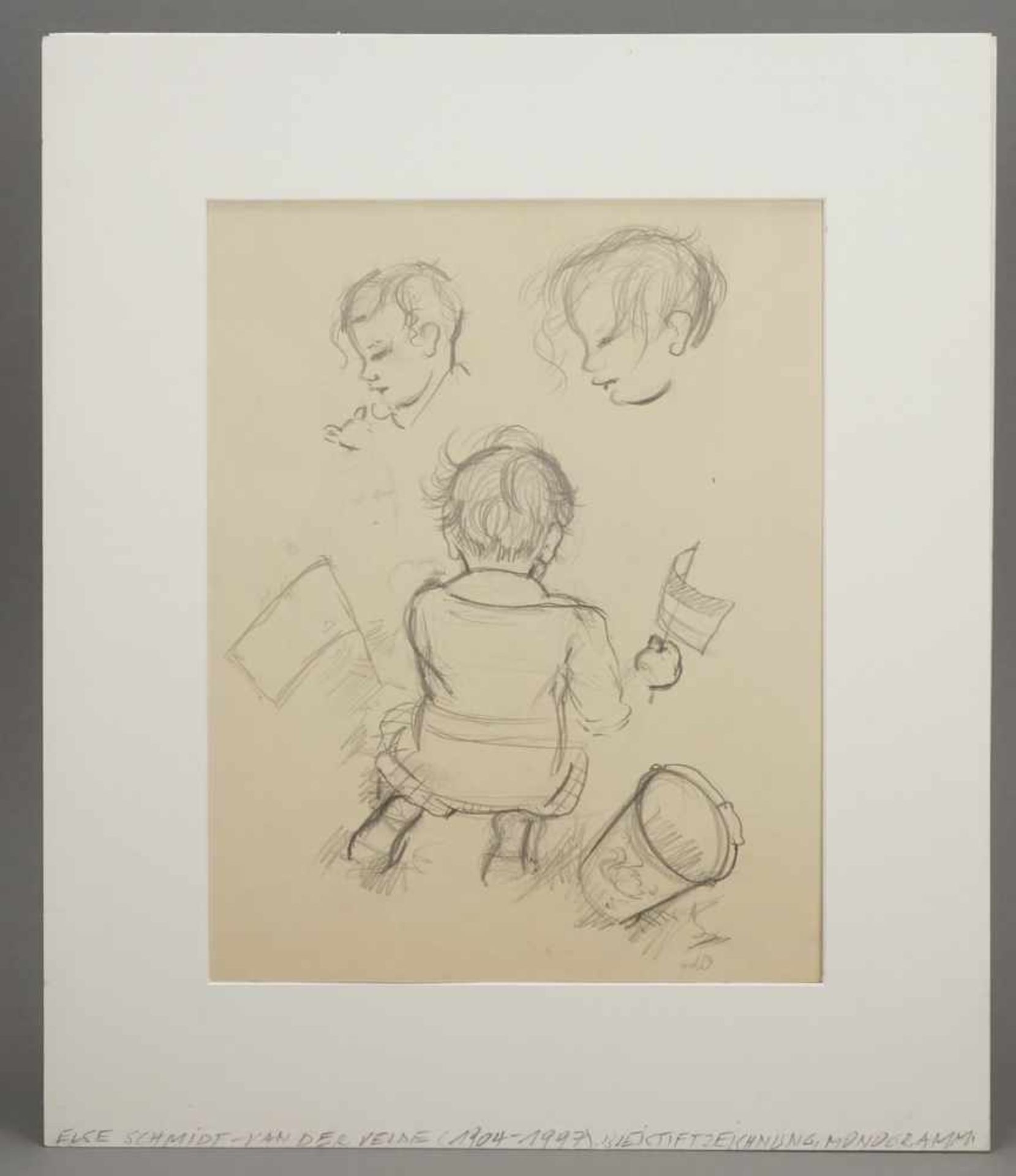 Else Schmidt van der Velde, "Kleinkindstudien" - Bild 2 aus 4