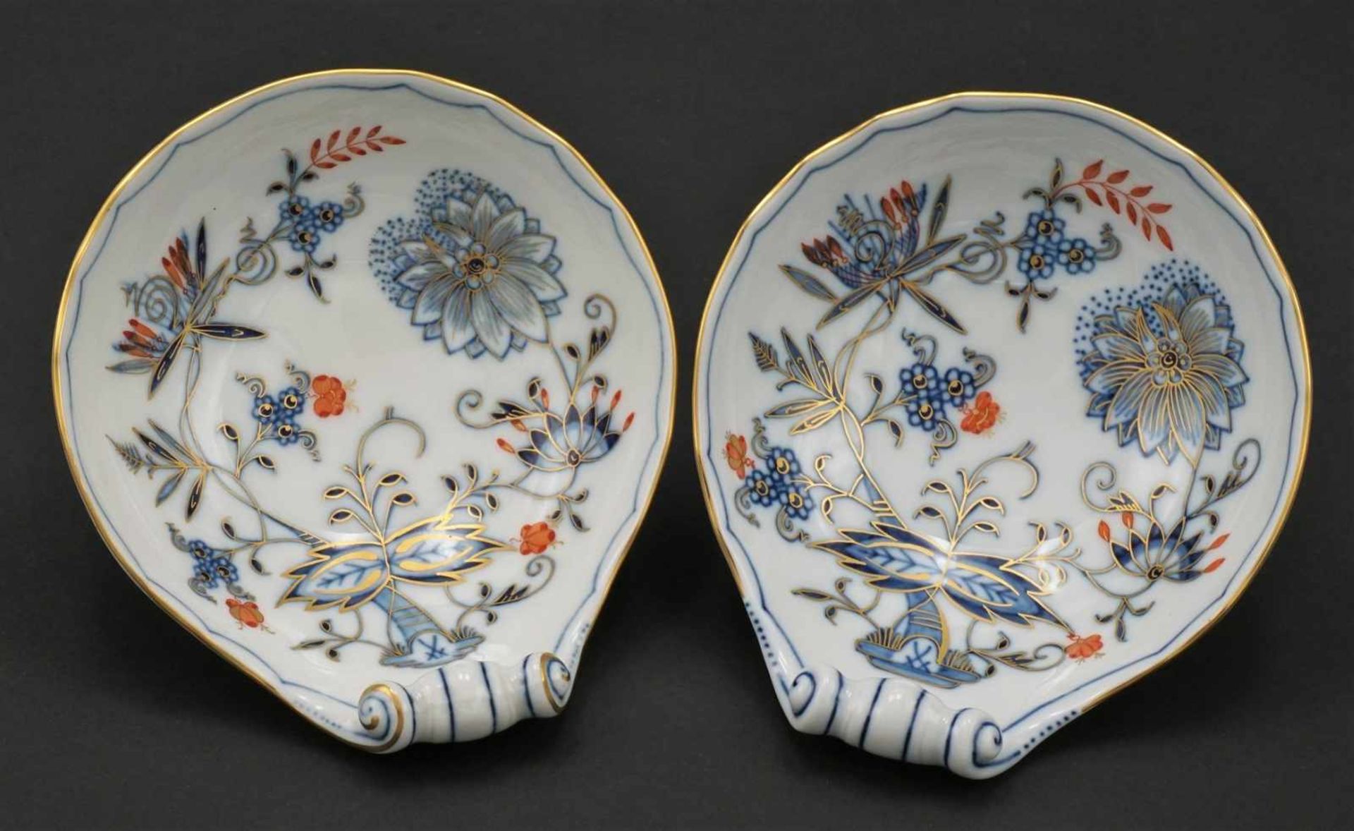 Zwei Meissen Schalen mit buntem Zwiebelmuster - Image 2 of 3