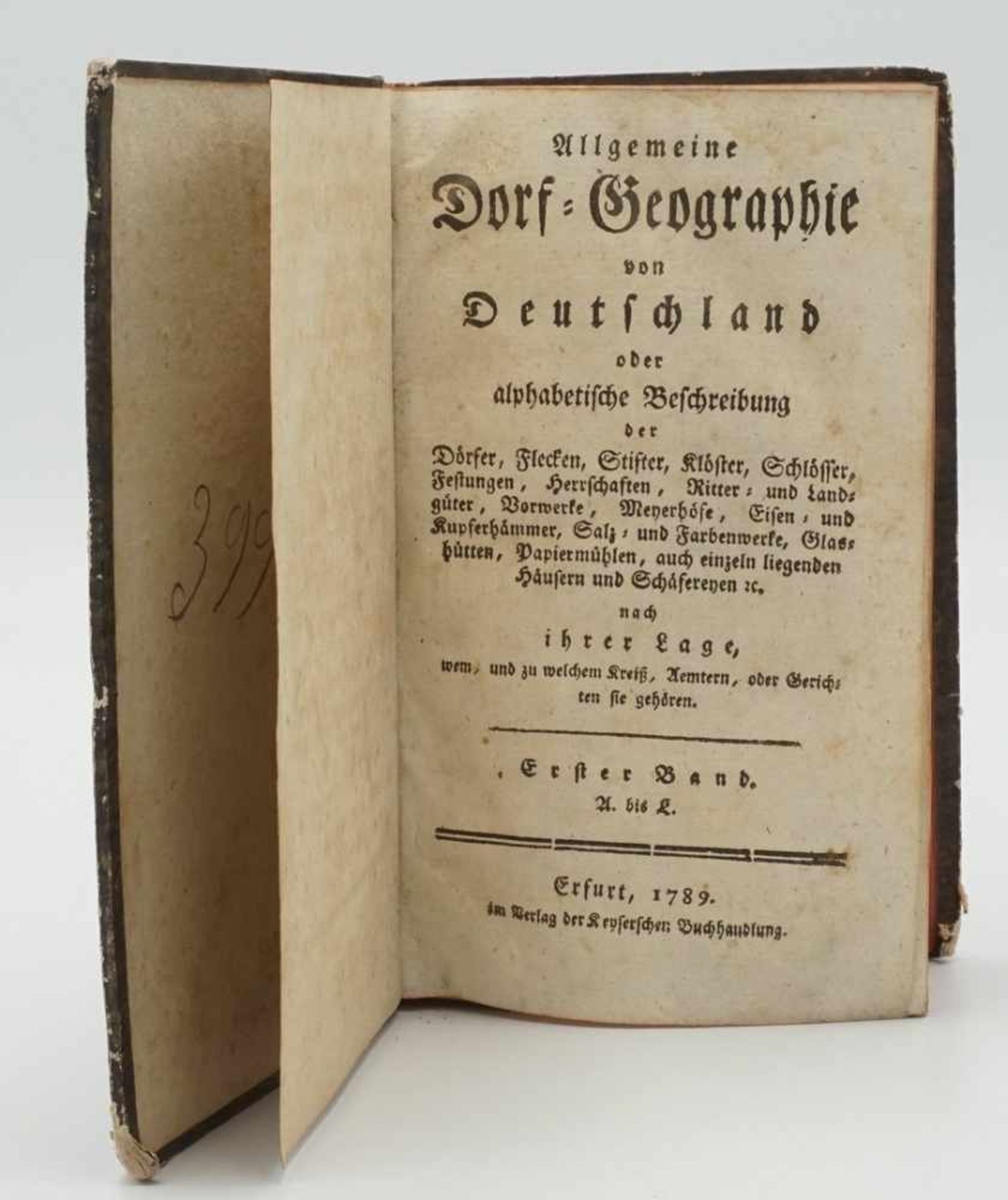 Georg Adam Keyser, "Allgemeine Dorf-Geographie von Deutschland"