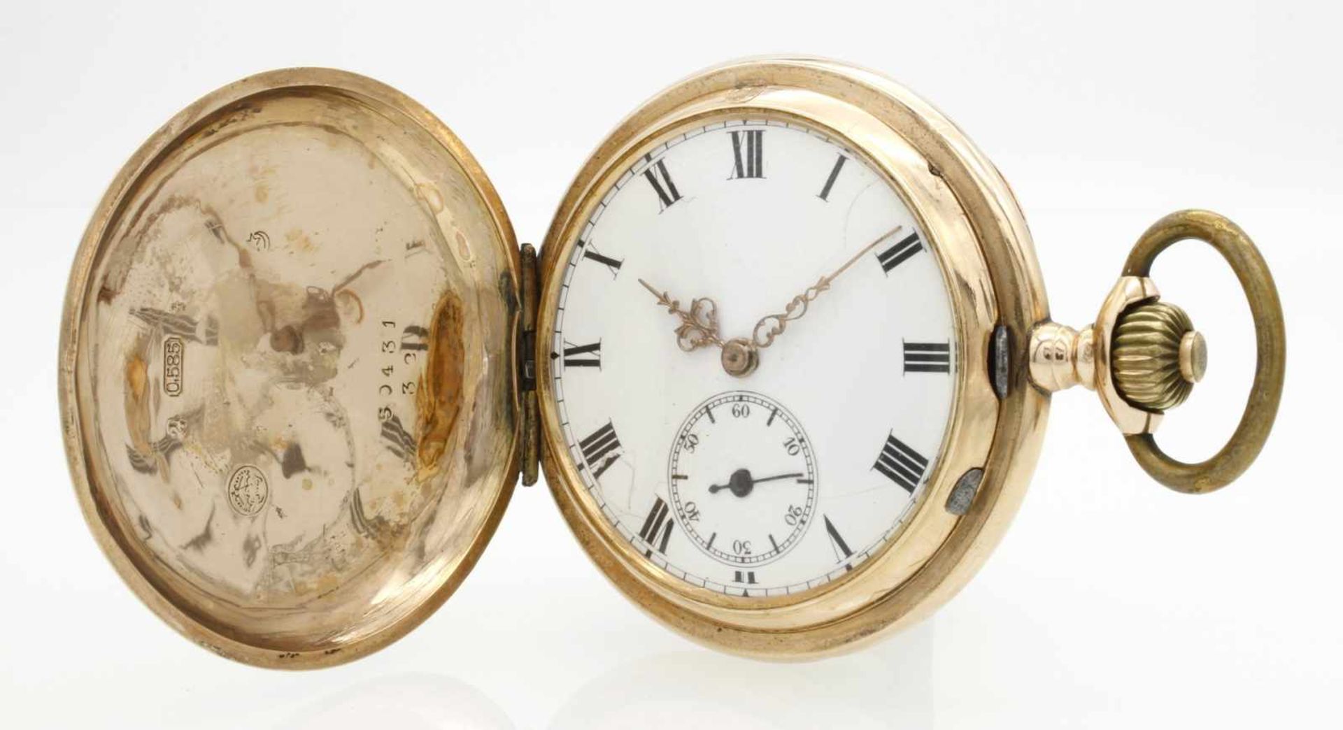Goldene Phenix Watch Co. SA Savonnette / Taschenuhr, um 1910
